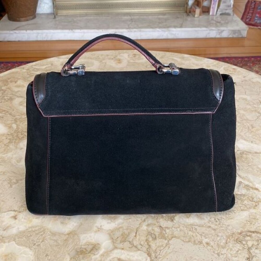 Zara Basic Collection Suede Satchel Bag - Picture 2 of 7